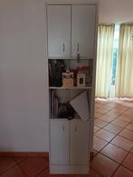 Witte Kast met Deuren en Planken, Huis en Inrichting, Ophalen, Overige materialen, Minder dan 50 cm, Modern