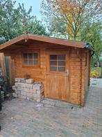Blokhut 240x300 met luifel - Zelf demonteren, Tuin en Terras, Tuinhuizen, Gebruikt, 250 tot 500 cm, Blokhut, Ophalen of Verzenden