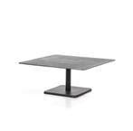 Salontafel Neal metaal zwart 70 x 70 cm, Huis en Inrichting, Tafels | Salontafels, 50 tot 100 cm, Minder dan 50 cm, Nieuw, Rond