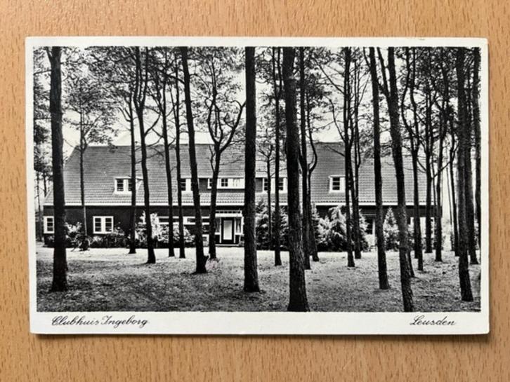 Leusden - 1938 - Clubhuis Ingeborg, Verzamelen, Ansichtkaarten | Nederland, Gelopen, Utrecht, 1920 tot 1940, Verzenden