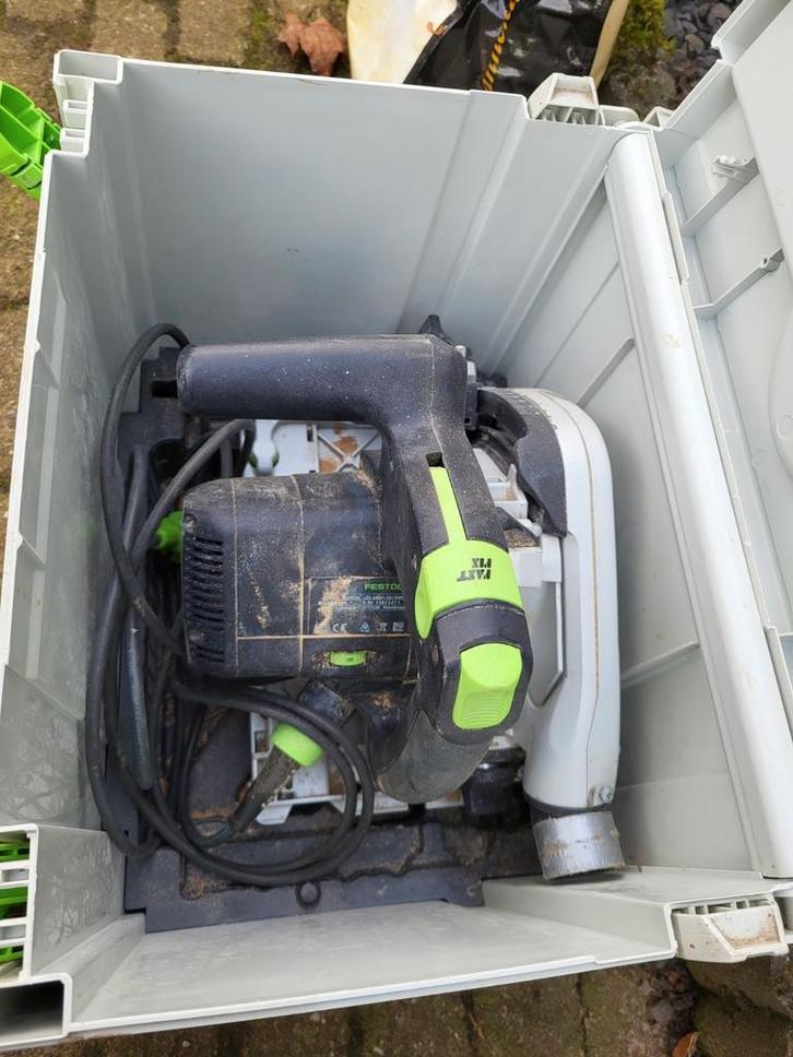 Festool Invalzaag met accessoires, Doe-het-zelf en Verbouw, Gereedschap | Zaagmachines, Gebruikt, Invalzaag, 600 tot 1200 watt