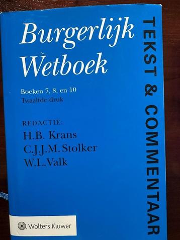 Burgerlijk wetboek (boeken 7, 8 en 10) Tekst Comentaar beschikbaar voor biedingen