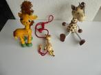 3 houten girafjes, Verzamelen, Dierenverzamelingen, Ophalen of Verzenden, Zo goed als nieuw, Wild dier, Beeldje of Figuurtje