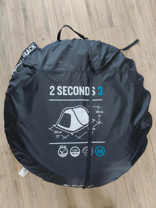 Quechua 3 persoons fresh and black 2 second tent, Caravans en Kamperen, Tenten, tot en met 3, Gebruikt, Ophalen