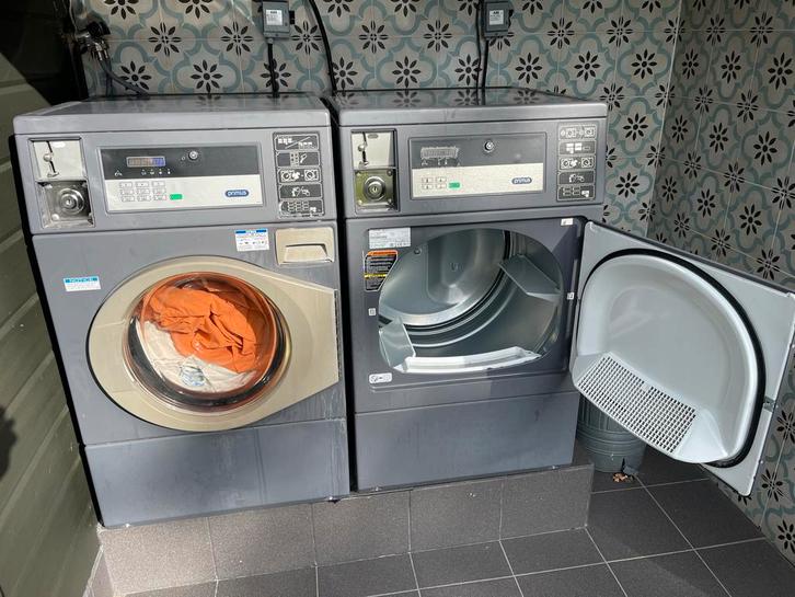 Professionele Wasmachine & Droger Set - Primus SPC10, Witgoed en Apparatuur, Wasmachines, Gebruikt, Voorlader, 10 kg of meer, 95 cm of meer