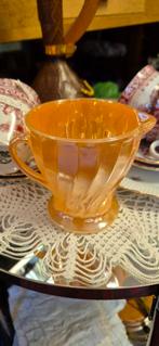 Vintage melkkan anchor hocking fire-king glaswerk nieuwstaat, Antiek en Kunst, Antiek | Servies los, Ophalen of Verzenden