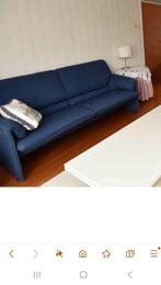 Gratis blauw bankstel, Huis en Inrichting, Ophalen, Gebruikt, 90 cm, Blauw