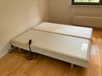 Boxspring twee stuks, elektrisch bedienbaar, Ophalen, Verstelbaar, Wit, Tweepersoons