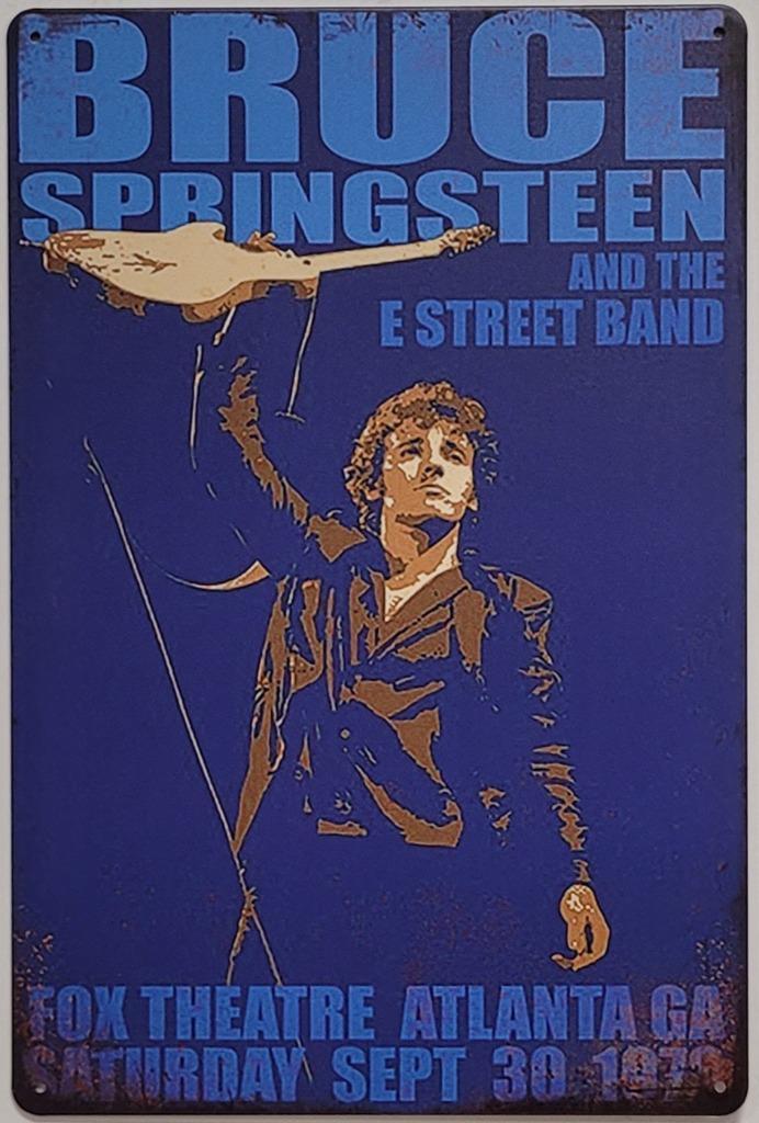 Bruce Springsteen E street band reclamebord van metaal deco, Verzamelen, Muziek, Artiesten en Beroemdheden, Nieuw, Foto of Kaart
