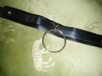 choker met grote ring, Overige materialen, Verstelbaar, Verzenden, Zwart