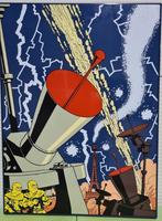Blake en Mortimer, E.P. Jacobs, 61 / 99, 2011, emaille bord, Verzamelen, Ophalen, Kuifje, Zo goed als nieuw, Beeldje of Figuurtje