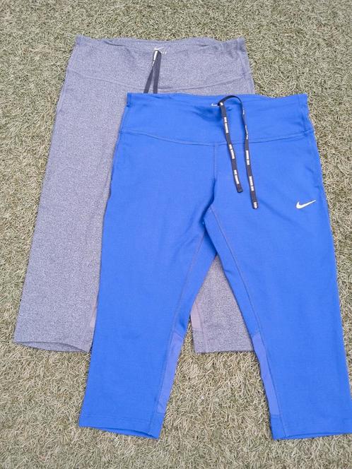 2 ZGAN DAMES NIKE CAPRI RUNNING MAAT M STEVIGE KWALITEIT, Sport en Fitness, Loopsport en Atletiek, Zo goed als nieuw, Kleding