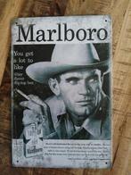 Metalen wandbord van Marlboro sigaretten, Nieuw, Reclamebord, Ophalen of Verzenden