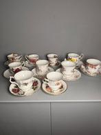 Prachtige collectie Engelse porseleinen kopjes & schoteltjes, Antiek en Kunst, Antiek | Servies los, Ophalen of Verzenden