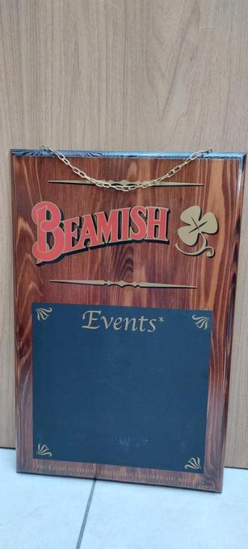 Authentiek houten pubbord met krijtbord Beamish Irish Stout beschikbaar voor biedingen
