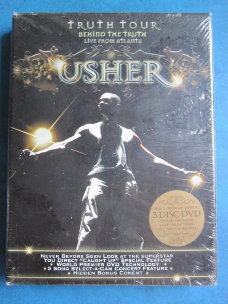 Usher - Behind the truth - live from Atlanta (3 disc) nieuw, Cd's en Dvd's, Dvd's | Muziek en Concerten, Nieuw in verpakking, Muziek en Concerten