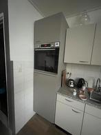 Hoge Bruynzeel kast incl koelkast, Ophalen, Gebruikt, Hoekkeuken