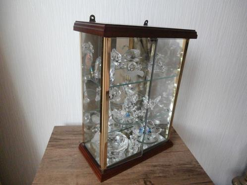 Mini Vitrinekast met Swarovski Kristal, Verzamelen, Swarovski, Zo goed als nieuw, Ophalen of Verzenden