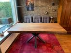 Robuust teak houten eettafel voor minimaal 6 personen, Huis en Inrichting, Tafels | Eettafels, Ophalen, 200 cm of meer, 50 tot 100 cm