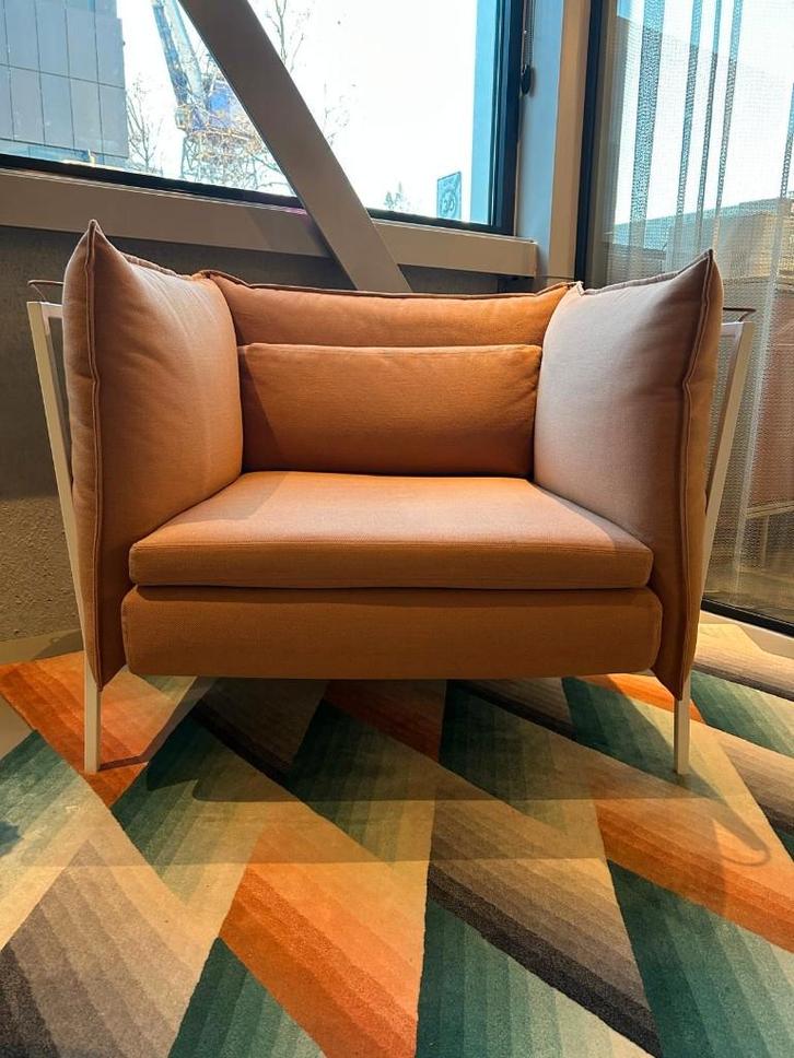 Cappellini - Poltrona Basket fauteuil, Huis en Inrichting, Fauteuils, Gebruikt, Metaal, Stof, 100 tot 125 cm, 75 tot 100 cm, Ophalen