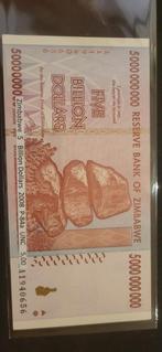 Zimbabwe 5 Billion dollar biljet UNC p84a, Ophalen of Verzenden, Los biljet
