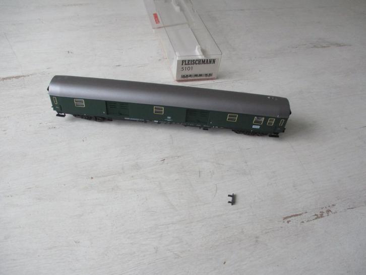Fleischmann Bagage Wagen DB no 5101, Hobby en Vrije tijd, Modeltreinen | H0, Zo goed als nieuw, Wagon, Gelijkstroom, Fleischmann