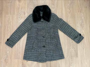 H&M Divided winterjas grijs/zwart maat 40 beschikbaar voor biedingen