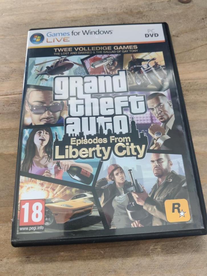 GTA Episodes from Liberty City - PC, Spelcomputers en Games, Games | Pc, Zo goed als nieuw, Avontuur en Actie, 1 speler, Vanaf 18 jaar