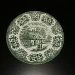 ENGLISH IRONSTONE TABLEWARE bordje groen / crème, Huis en Inrichting, Keuken | Servies, Bord(en), Overige stijlen, Ophalen of Verzenden