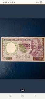20 Gulden 1955 in een bijzonder mooie kwaliteit. Zeldzaam., Postzegels en Munten, Bankbiljetten | Nederland, Ophalen of Verzenden