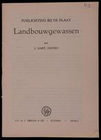 Schoolplaat boekje    Landbouwgewassen ., Verzenden, Natuur en Biologie