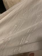 Elegante vitrage met crème kleurige strepen, Huis en Inrichting, Ophalen of Verzenden