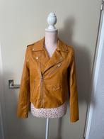 Leren jacket maat S, Ophalen of Verzenden, Zo goed als nieuw, Maat 36 (S), Geel