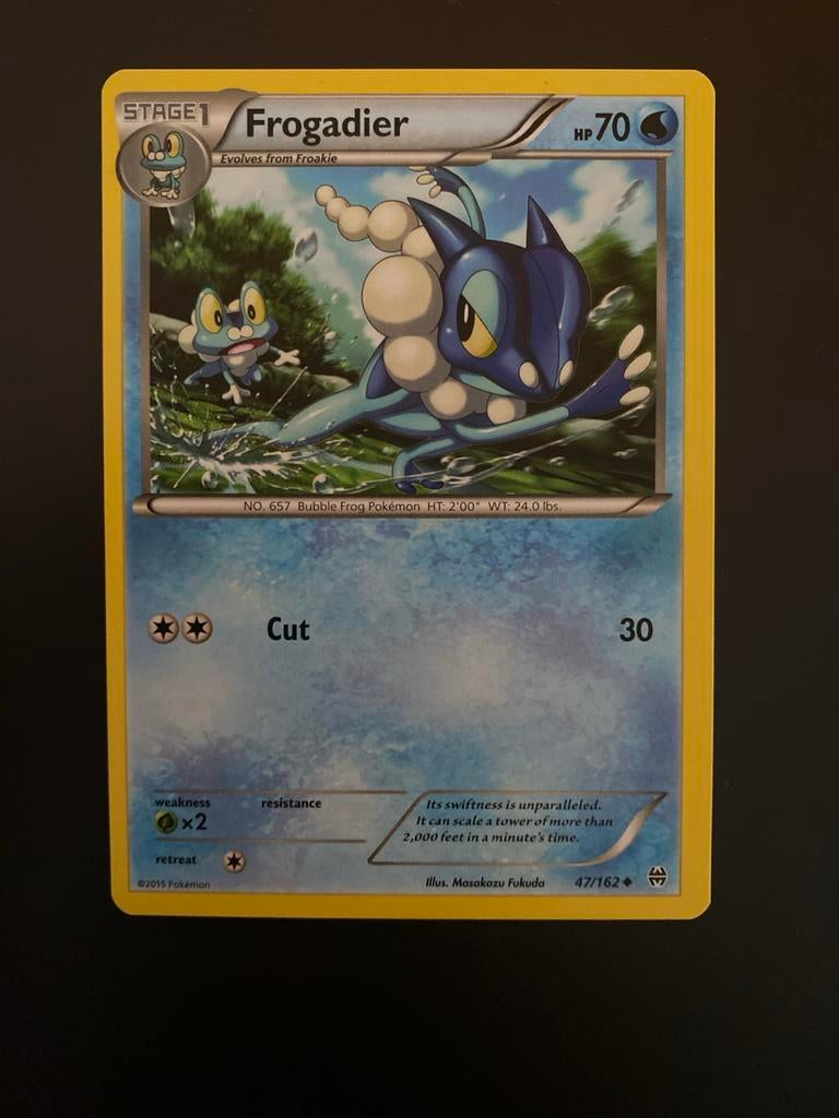 Frogradier 47/162 Pokémon XY BreakThrough 2015 Mint, Ophalen of Verzenden, Zo goed als nieuw, Losse kaart