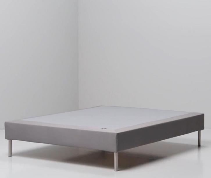Onderstel boxspring ikea, Huis en Inrichting, Slaapkamer | Bedden, Zo goed als nieuw, Tweepersoons, 160 cm, Stof, Grijs, Ophalen