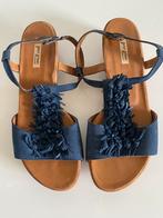 Paul Green sandalen, echt leer, maat 40., Blauw, Ophalen of Verzenden, Sneakers of Gympen, Gedragen