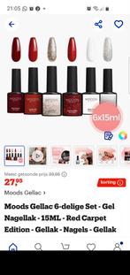 Moods gellak in doos red carpet, Ophalen of Verzenden, Zo goed als nieuw, Rood, Handen en Nagels