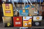 Partij oude SHELL olieblikken 40€, Ophalen of Verzenden, Gebruikt