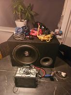 Ground Zero Subwoofer met Versterker & Pioneer Radio, Ophalen, Gebruikt