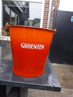 Vintage Emaille Emmer 'Groenten', Ophalen of Verzenden