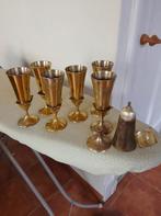 7 Koperen Wijnbekers, Antiek en Kunst, Ophalen of Verzenden