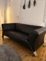 2 zwarte bankstellen Rolf Benz, Huis en Inrichting, Banken | Bankstellen, Ophalen, Tijdloos design, Gebruikt, Minder dan 75 cm