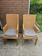 Vier rieten stoelen te koop, Ophalen, Zo goed als nieuw, Rotan