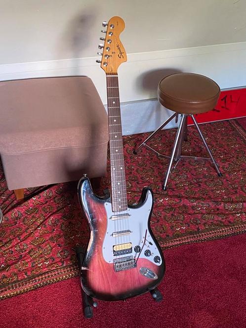 Squier zelfbouw stratocaster, Muziek en Instrumenten, Snaarinstrumenten | Gitaren | Elektrisch, Gebruikt, Solid body, Overige merken