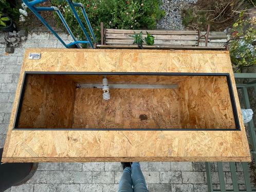 Osb terrarium 100x50x50, Dieren en Toebehoren, Reptielen en Amfibieën | Toebehoren, Gebruikt, Terrarium of Paludarium, Ophalen