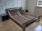 2 pers. bed. 160 x 200 cm.incl Auping verstelbaar spiraal., Huis en Inrichting, 160 cm, Gebruikt, Ophalen of Verzenden, Hout