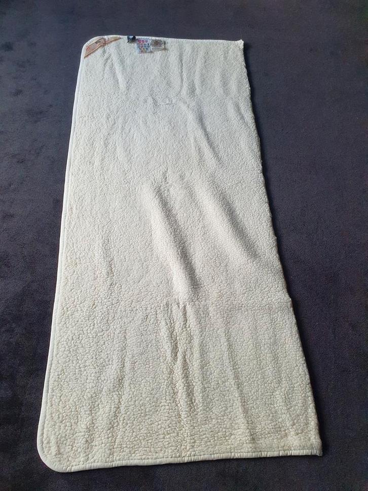 Vithermo merinowol deken 93 x 216 cm, Huis en Inrichting, Slaapkamer | Beddengoed, Gebruikt, Deken of Dekbed, Eenpersoons, Beige