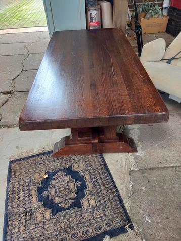 Antieke kloostertafel salontafel massief eiken  beschikbaar voor biedingen