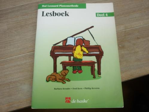 Hal Leonard Pianomethode - Lesboek - Deel 4 - mèt CD, Muziek en Instrumenten, Bladmuziek, Zo goed als nieuw, Les of Cursus, Piano