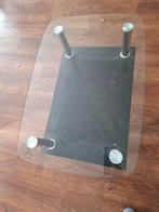 Glazen Salontafel met Metalen Poten, Ophalen